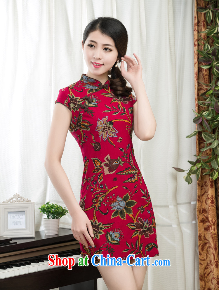 The more the retro 2015 new dresses spring and summer with improved stylish stamp dresses summer short, cultivating the waist graphics thin everyday dress, 01 S pictures, price, brand platters! Elections are good character, the national distribution, so why buy now enjoy more preferential! Health