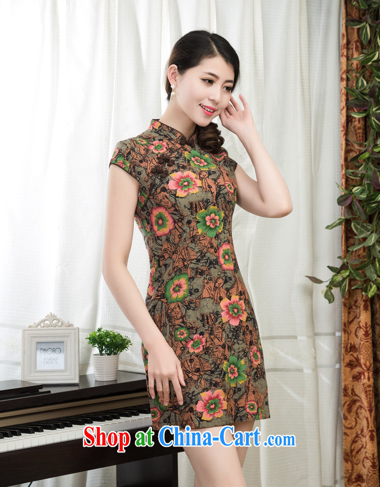 The people more than the dresses 2015 new spring and summer with retro style improved cultivating cheongsam dress dress daily short dresses female elegance girls 07, S pictures, price, brand platters! Elections are good character, the national distribution, so why buy now enjoy more preferential! Health