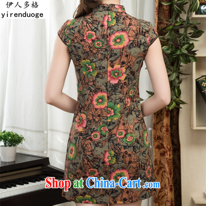 The people more than the dresses 2015 new spring and summer with retro style improved cultivating cheongsam dress dress daily short dresses female elegance female 07 S paragraph, the more people (YIRENDUOGE), online shopping