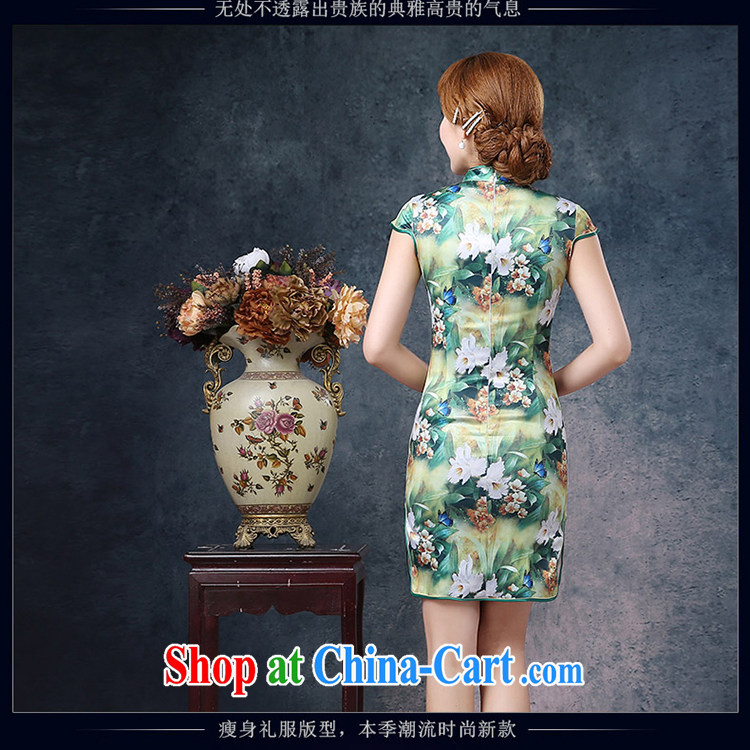 2015 new spring and summer dresses improved cultivating daily short stylish stamp short-sleeve-waist sexy dresses glamour stamp XXL pictures, price, brand platters! Elections are good character, the national distribution, so why buy now enjoy more preferential! Health