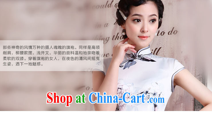 Jubilee 1000 bride's 2015 summer new, Retro beauty cheongsam dress improved temperament, spring day dress cheongsam dress X 2066 dream, orderly - daisy buckle XXL pictures, price, brand platters! Elections are good character, the national distribution, so why buy now enjoy more preferential! Health