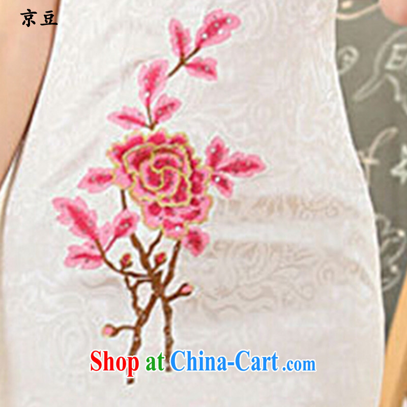 The Beijing Summer 2015 new and fresh artistic Chinese improved cultivation embroidered graphics thin lace cheongsam girls HM - JAYT 63 blue XXL E, feast, and shopping on the Internet