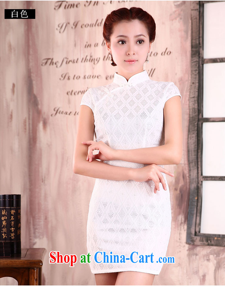 Jubilee 1000 bride's 2015 Spring Summer retro improved daily summer dresses short, cultivating the waist white lace dresses X 2095 pink XXL pictures, price, brand platters! Elections are good character, the national distribution, so why buy now enjoy more preferential! Health