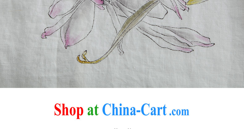 Ink 2015 spring new cotton Ma dresses Ethnic Wind Chinese basket mounted on the Commission for Women linen white skirt white XXL pictures, price, brand platters! Elections are good character, the national distribution, so why buy now enjoy more preferential! Health