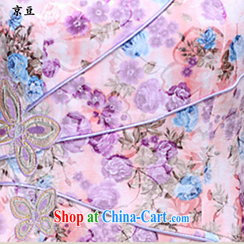 The Beijing Summer 2015 new code lady dresses retro embroidery take small floral beauty classic HM - JAYT 56 pink XXL E, feast, and shopping on the Internet