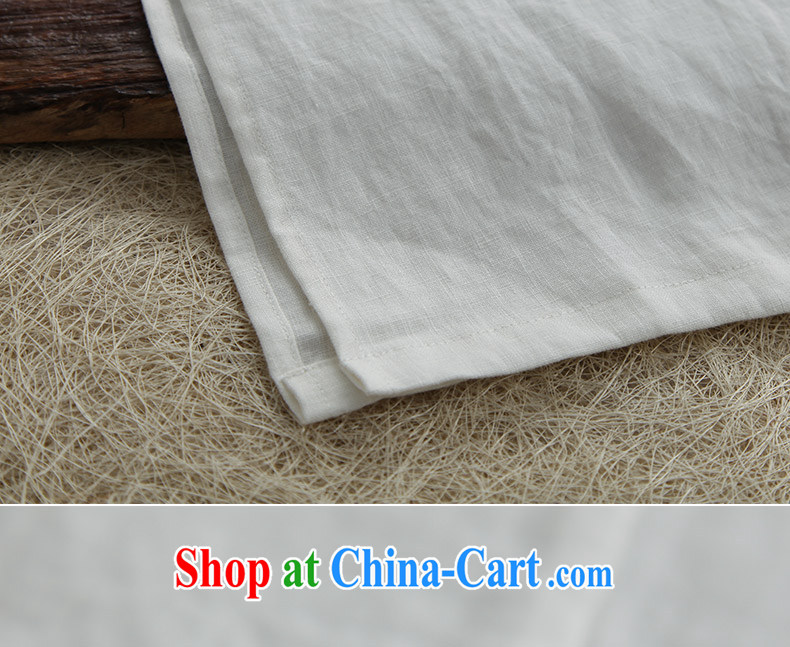 Ink cotton Ma spring~ experience Chinese Tang women dresses long retreat, tea art linen long dress white XXL pictures, price, brand platters! Elections are good character, the national distribution, so why buy now enjoy more preferential! Health