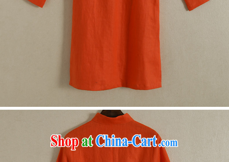 Ink spring Chinese Antique daily Han-gown arts ethnic wind hand-painted cotton the Chinese T-shirt girls orange XXL pictures, price, brand platters! Elections are good character, the national distribution, so why buy now enjoy more preferential! Health