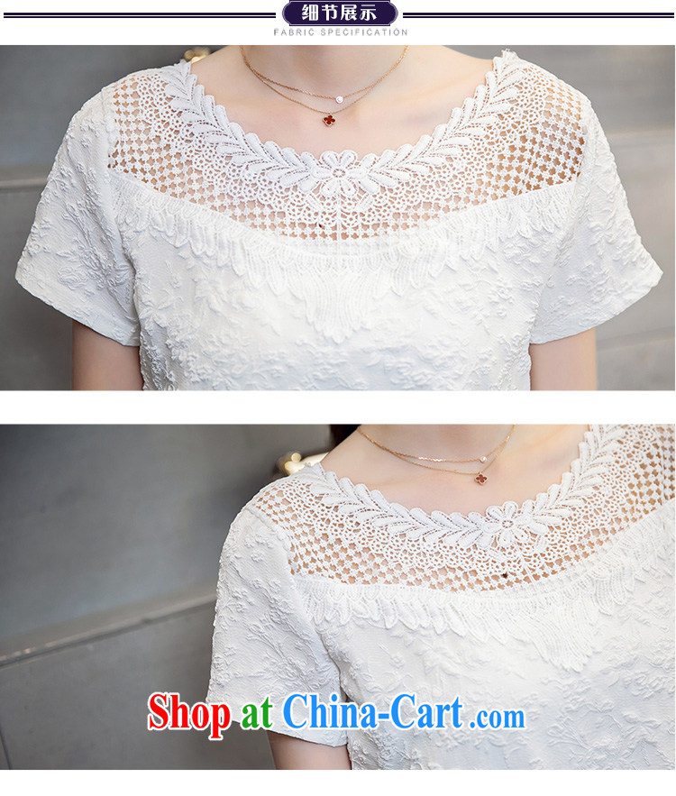 Real-time elections as soon as possible a new 2015 summer Korean female round-collar hook flower T-shirt shorts two piece white XL pictures, price, brand platters! Elections are good character, the national distribution, so why buy now enjoy more preferential! Health