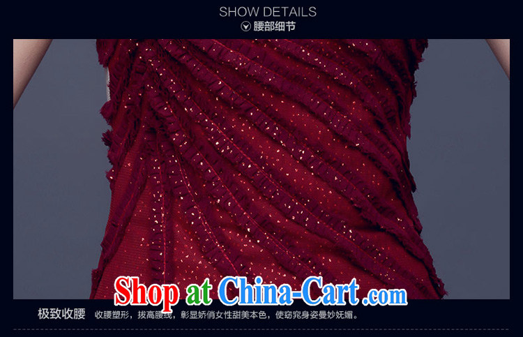 Summer 2015 new stylish Wine red evening dress female long single shoulder graphics thin dresses beauty dress evening dress dress wine red XXL pictures, price, brand platters! Elections are good character, the national distribution, so why buy now enjoy more preferential! Health