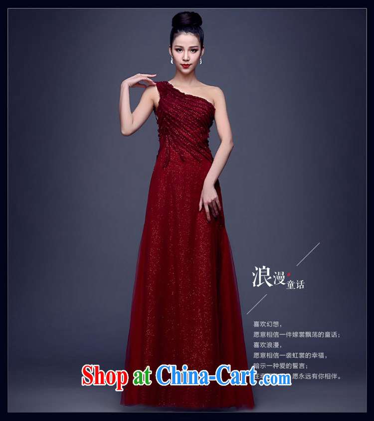 Summer 2015 new stylish Wine red evening dress female long single shoulder graphics thin dresses beauty dress evening dress dress wine red XXL pictures, price, brand platters! Elections are good character, the national distribution, so why buy now enjoy more preferential! Health
