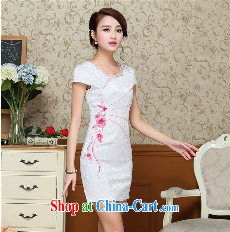 cheongsam dress summer 2015 new improved Stylish retro graphics thin beauty summer dresses short red XXL pictures, price, brand platters! Elections are good character, the national distribution, so why buy now enjoy more preferential! Health