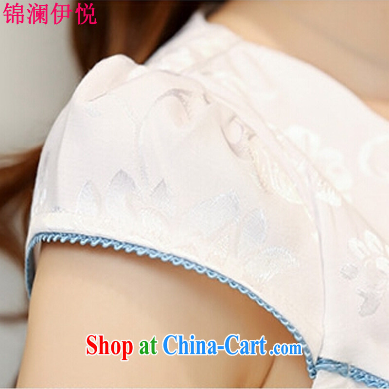 kam world the Hyatt 2015 summer dress New Beauty daily Chinese Antique short-sleeve improved stylish embroidered cheongsam dress dresses XXL Hester Prynne, the world, and, shopping on the Internet