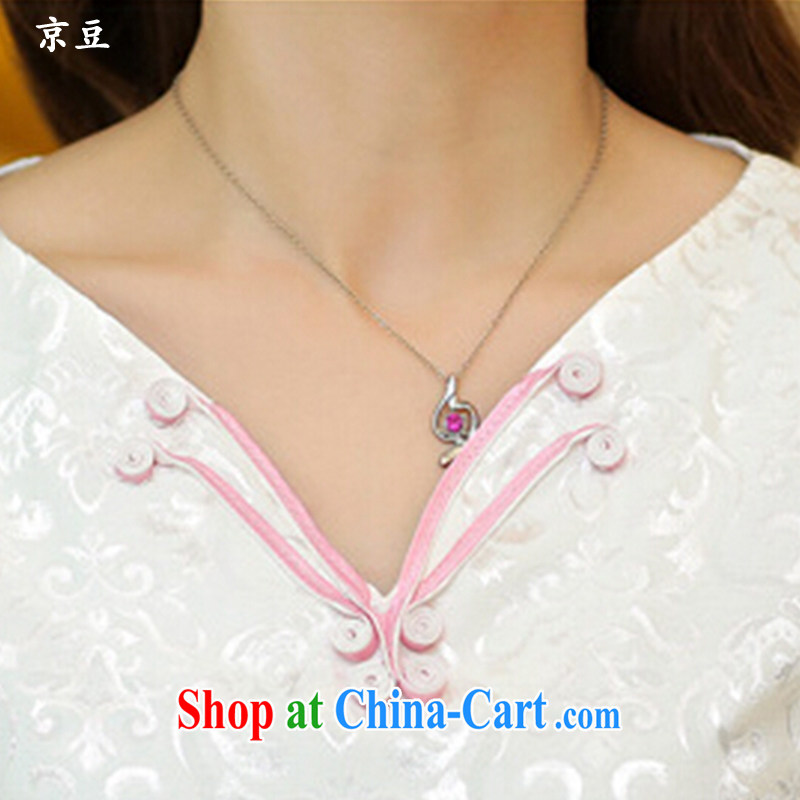The Beijing Summer 2015 new stylish and refined beauty antique Chinese qipao Ms. dresses embroidered HM - JAYT 35 white XL E, feast, and shopping on the Internet