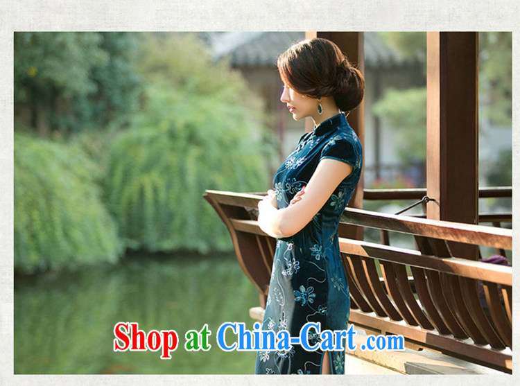 The cross-sectoral obtained her film new spring and summer retro improved daily cheongsam dress stamp duty velour cheongsam dress cheongsam dress ZA 076 red L pictures, price, brand platters! Elections are good character, the national distribution, so why buy now enjoy more preferential! Health