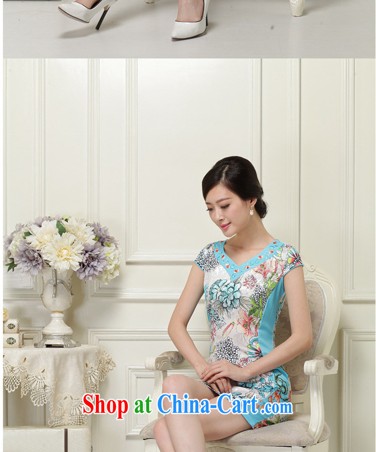 The Beijing Summer 2015 new dresses and stylish beauty cheongsam dress daily short retro dresses girls embroidered HM - JAYT 31 green XXL pictures, price, brand platters! Elections are good character, the national distribution, so why buy now enjoy more preferential! Health