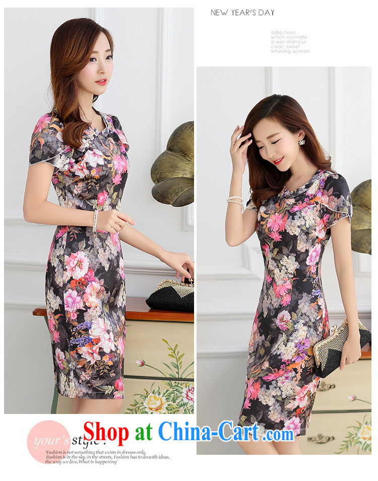 Han Ye-jin summer 2015 new improved style dresses summer fashion dress retro beauty short dress Chinese stamp white yellow L pictures, price, brand platters! Elections are good character, the national distribution, so why buy now enjoy more preferential! Health