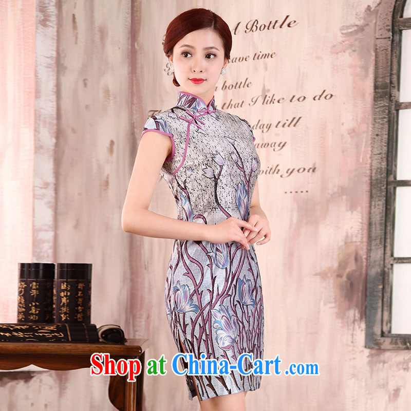 Jubilee 1000 bride spring 2015 new summer dresses retro upgraded older MOM decorated in graphics thin daily short cheongsam X 543 photo color XXL, 1000 Jubilee bride, shopping on the Internet