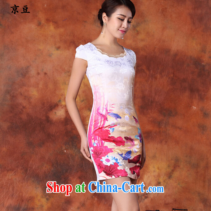 The Beijing Summer 2015 new dresses dresses Beauty Fashion cheongsam dress daily short retro ink dresses female HM - JAYT 29 red XXL E, feast, and shopping on the Internet
