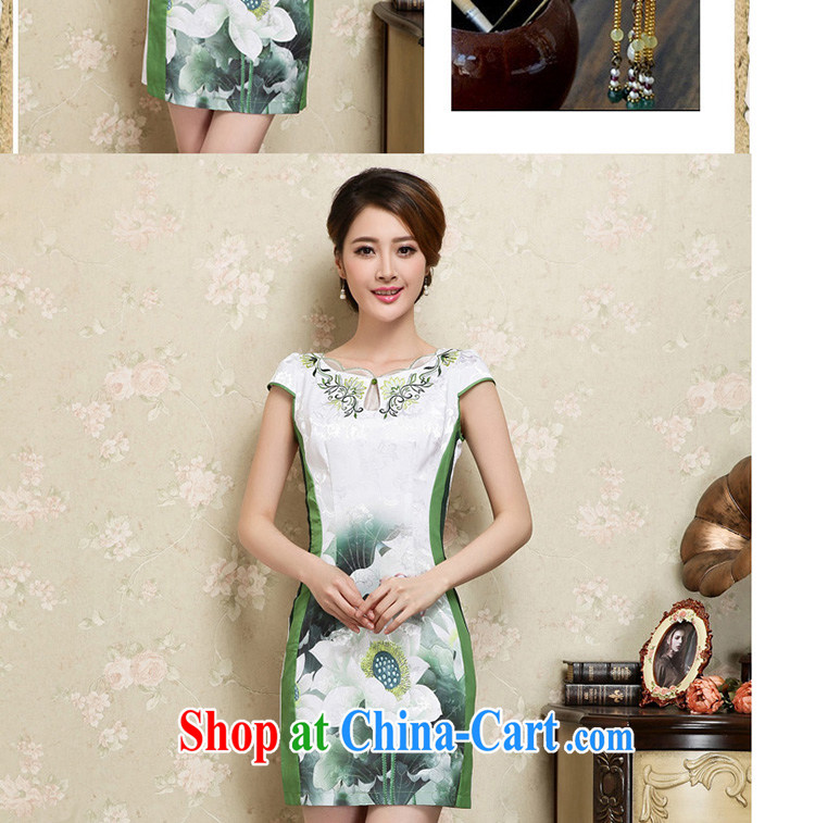 The Beijing Summer 2015 new dresses dresses daily video thin beauty Ms. outfit aura short dress green XXL pictures, price, brand platters! Elections are good character, the national distribution, so why buy now enjoy more preferential! Health