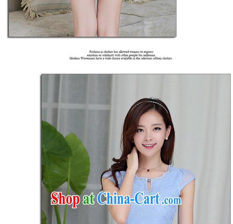 The Beijing Summer 2015 New Products lace elegant ladies dress qipao HM - JAYT 23 blue L pictures, price, brand platters! Elections are good character, the national distribution, so why buy now enjoy more preferential! Health