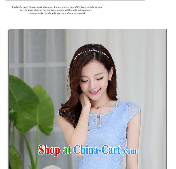 The Beijing Summer 2015 New Products lace elegant ladies dress qipao HM - JAYT 23 blue L pictures, price, brand platters! Elections are good character, the national distribution, so why buy now enjoy more preferential! Health