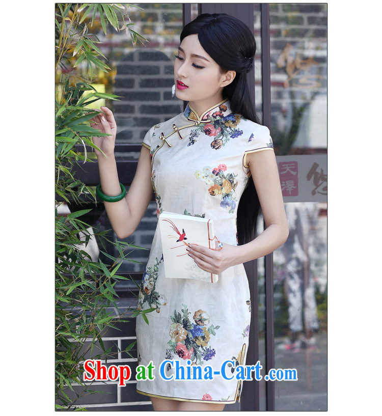 China classic retro improved short summer daily Chinese Chinese cheongsam dress cultivating the waist literary Women fancy XXL pictures, price, brand platters! Elections are good character, the national distribution, so why buy now enjoy more preferential! Health