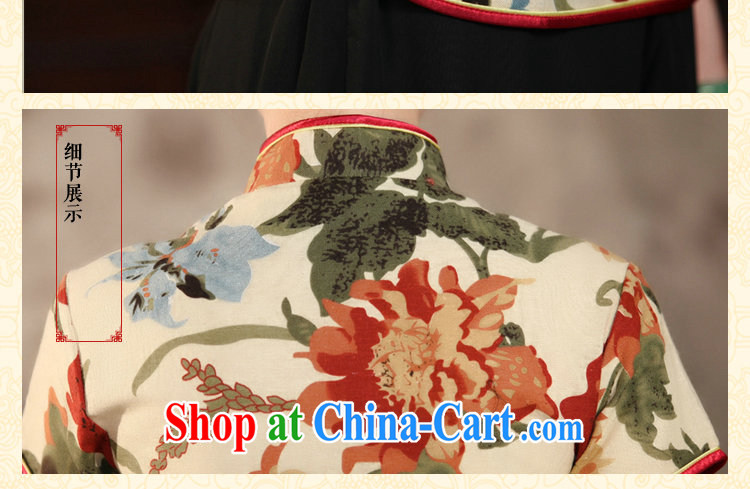 spend the summer new, Retro, Chinese Cotton dyeing and the short-sleeved improved cheongsam Chinese wind small, collared T-shirt such as the color 2 XL pictures, price, brand platters! Elections are good character, the national distribution, so why buy now enjoy more preferential! Health