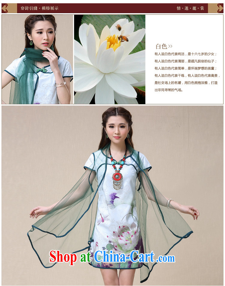 Colorful Flowers 2015 spring and summer women China wind National wind stamp dresses qipao 8958 picture color XXL pictures, price, brand platters! Elections are good character, the national distribution, so why buy now enjoy more preferential! Health