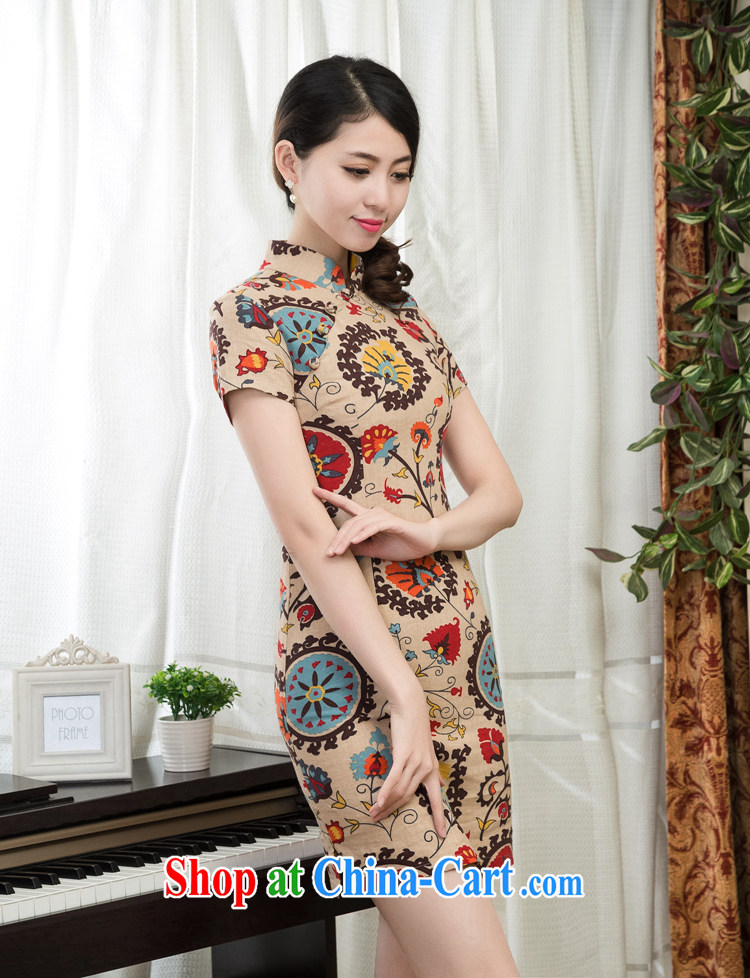 The people more than the cheongsam dress 2015 new spring and summer improved retro, for package and short, cultivating graphics thin dress female elegance dresses 012 2 XL pictures, price, brand platters! Elections are good character, the national distribution, so why buy now enjoy more preferential! Health