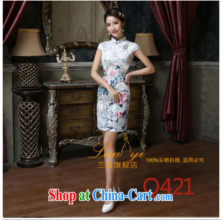 Friends, summer 2015 new improved daily dresses classic retro style dresses beauty, thick computer stamp short cheongsam dress Q 419 Quality Assurance pictures, price, brand platters! Elections are good character, the national distribution, so why buy now enjoy more preferential! Health