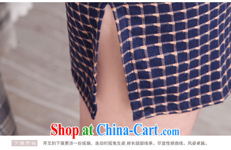 Jubilee 1000 bride 2015 spring loaded new summer daily fashion improved retro short checked short-sleeved dresses dresses dresses X 2013 style XXL pictures, price, brand platters! Elections are good character, the national distribution, so why buy now enjoy more preferential! Health