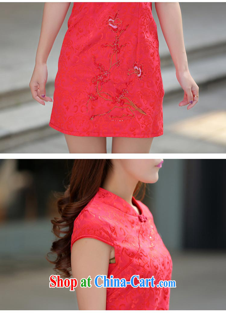 2015 summer new dresses and stylish dress retro sleeveless National Service girls with short dress 1604 pink XL pictures, price, brand platters! Elections are good character, the national distribution, so why buy now enjoy more preferential! Health