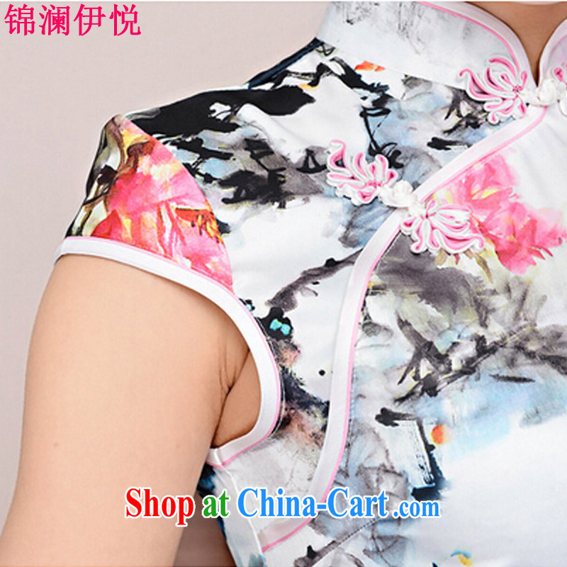 kam world the Hyatt 2015 new summer, short-sleeved qipao improved dress package and short skirts low on the truck with his mother Lady pipa M suit, the world, and, shopping on the Internet