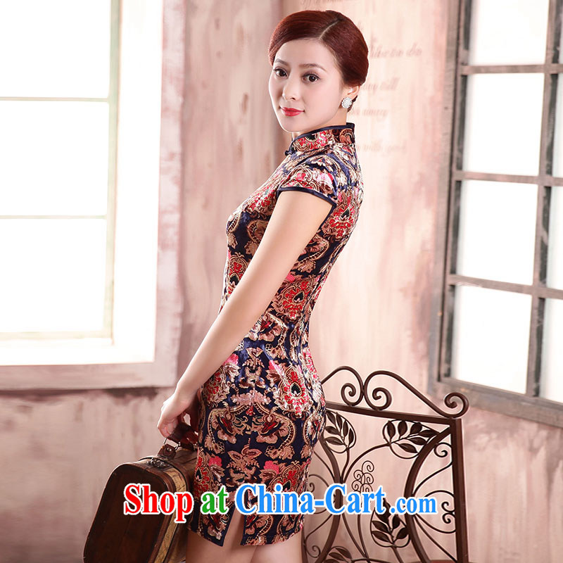 Jubilee 1000 bride spring 2015 new summer retro dresses improved fashion, older mothers with short-day flower cheongsam X 5073 Pi-city XXL, 1000 Jubilee bride, shopping on the Internet