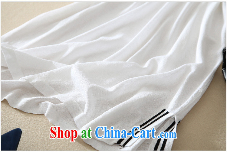 The European site New Products elegance ice silk linen knitting long T pension female side on the truck black-and-white classic female white L pictures, price, brand platters! Elections are good character, the national distribution, so why buy now enjoy more preferential! Health