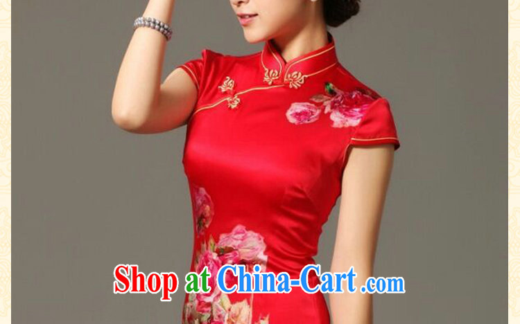 Dan smoke-free summer, new outfit, Ms. dos santos silk digital poster stretch elegant back door bows. Silk Cheongsam shown in Figure 3XL pictures, price, brand platters! Elections are good character, the national distribution, so why buy now enjoy more preferential! Health