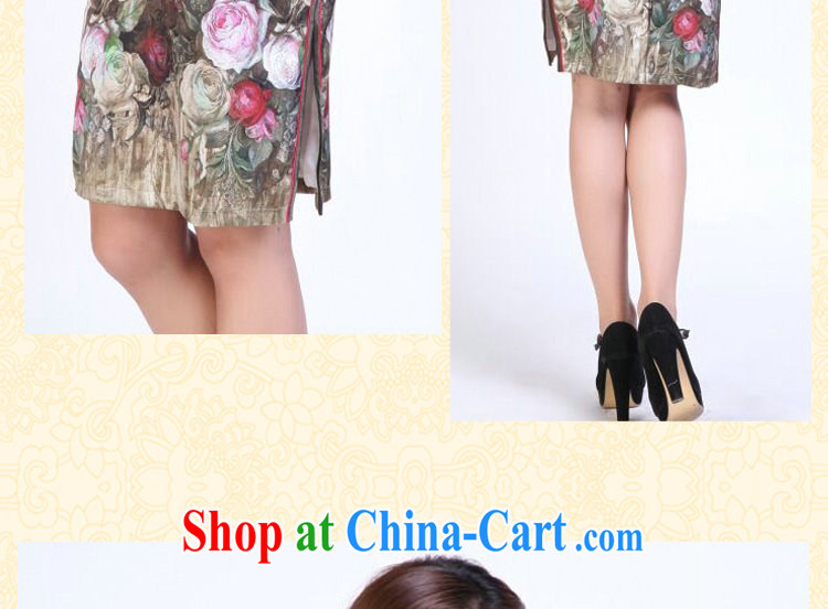 Dan smoke summer dresses, heavy silk digital painting dresses stylish and simple spring sauna Silk Cheongsam short figure 3XL pictures, price, brand platters! Elections are good character, the national distribution, so why buy now enjoy more preferential! Health