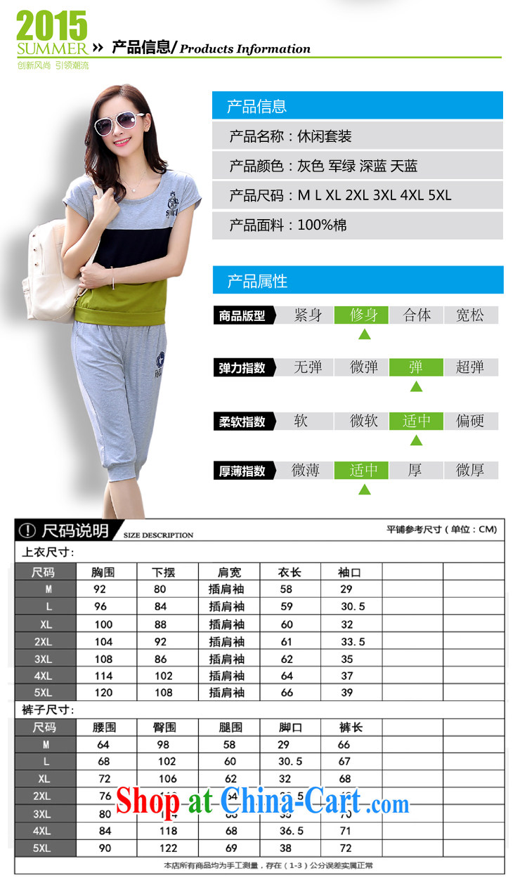 Feng Yi cotton trim 2015 larger female thick sister two-piece 2149 #G 1763 gray 5 XL . pictures, price, brand platters! Elections are good character, the national distribution, so why buy now enjoy more preferential! Health