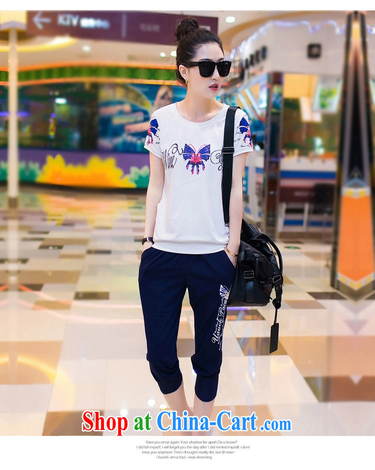 Feng Yi cotton trim new, larger female and stylish short-sleeve two-piece sport and leisure package girl, 7 summer pants B 3302 Gray. XXL pictures, price, brand platters! Elections are good character, the national distribution, so why buy now enjoy more preferential! Health