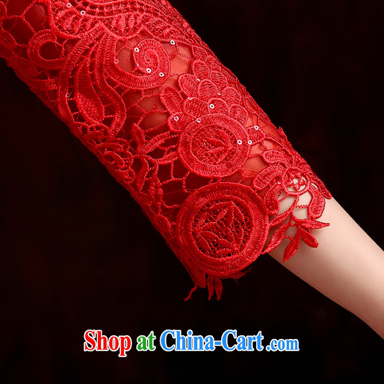 Pure bamboo love yarn bridal toast cheongsam dress, sleeveless embroidered dress long improved cheongsam dress bridal wedding dress retro dresses red XXXL pictures, price, brand platters! Elections are good character, the national distribution, so why buy now enjoy more preferential! Health