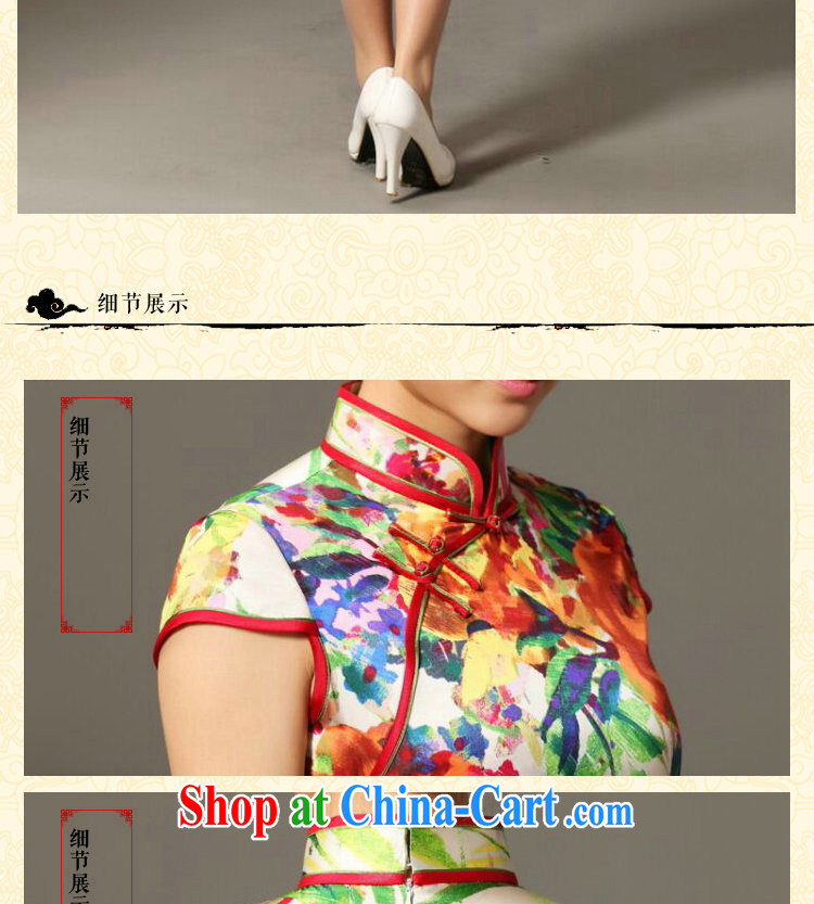 spend the summer new, heavy Silk Cheongsam improved retro style, dos Santos for silk cheongsam dress in figure 3XL pictures, price, brand platters! Elections are good character, the national distribution, so why buy now enjoy more preferential! Health
