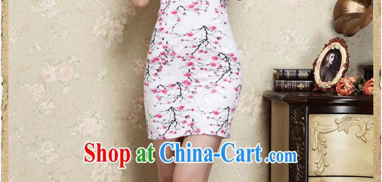 Yun-hsuan, summer 2015 women's clothing new Ethnic Wind Chinese stamp graphics thin short sleeve cheongsam dress of red XXL pictures, price, brand platters! Elections are good character, the national distribution, so why buy now enjoy more preferential! Health