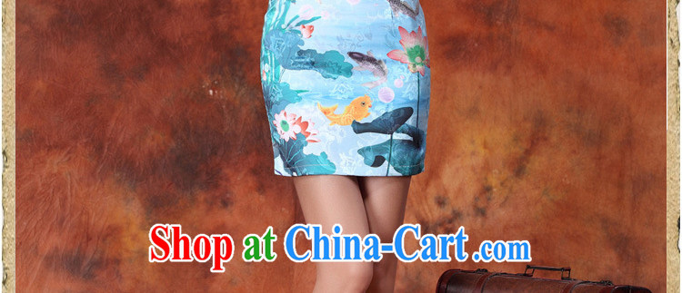 Yun-hsuan, summer 2015 women's clothing new Ethnic Wind Chinese stamp graphics thin short-sleeved package and cheongsam dress red XXL pictures, price, brand platters! Elections are good character, the national distribution, so why buy now enjoy more preferential! Health