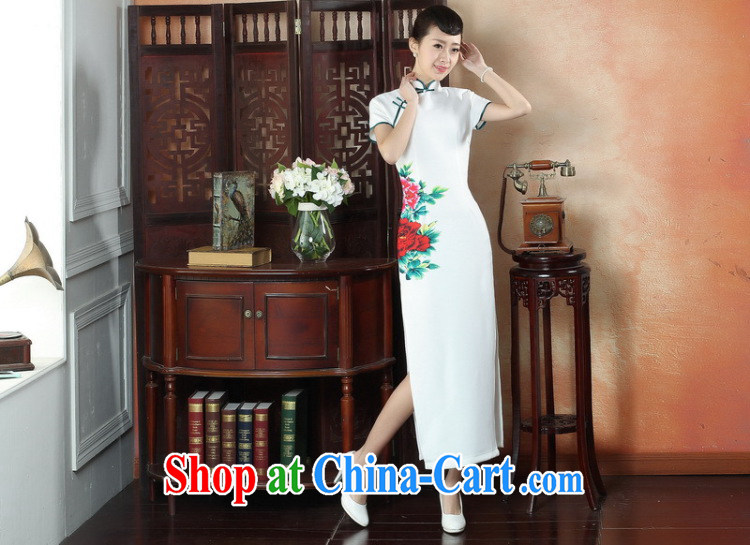 spend the summer, National wind dress cheongsam dress stylish improved Chinese, for hand-painted antique long cheongsam dress as color 2XL pictures, price, brand platters! Elections are good character, the national distribution, so why buy now enjoy more preferential! Health