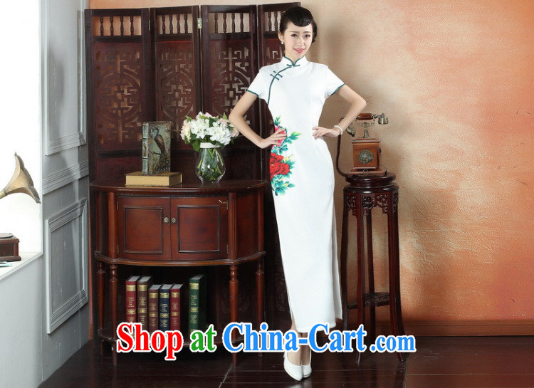 spend the summer, National wind dress cheongsam dress stylish improved Chinese, for hand-painted antique long cheongsam dress as color 2XL pictures, price, brand platters! Elections are good character, the national distribution, so why buy now enjoy more preferential! Health