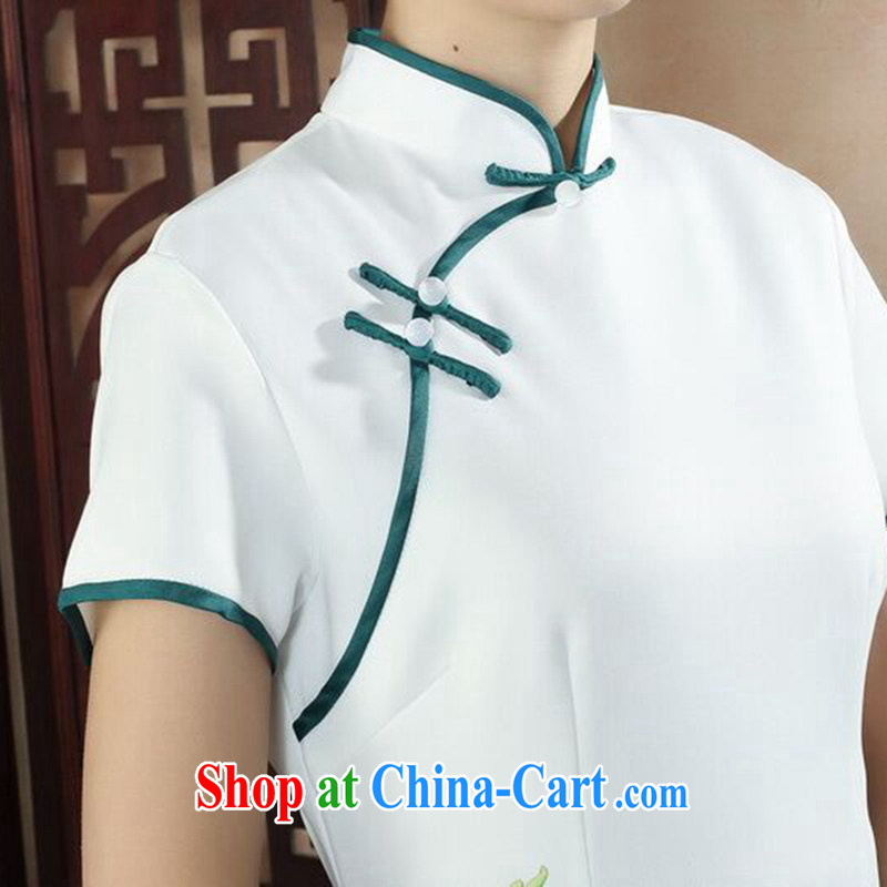 spend the summer, National wind dress cheongsam dress stylish improved Chinese, for hand-painted antique long cheongsam dress such as the color 2 XL, figure, and shopping on the Internet