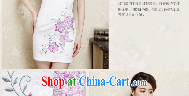 Yun-hsuan, summer 2015 ladies new ethnic wind Chinese stamp short sleeve cheongsam dress purple XXL pictures, price, brand platters! Elections are good character, the national distribution, so why buy now enjoy more preferential! Health