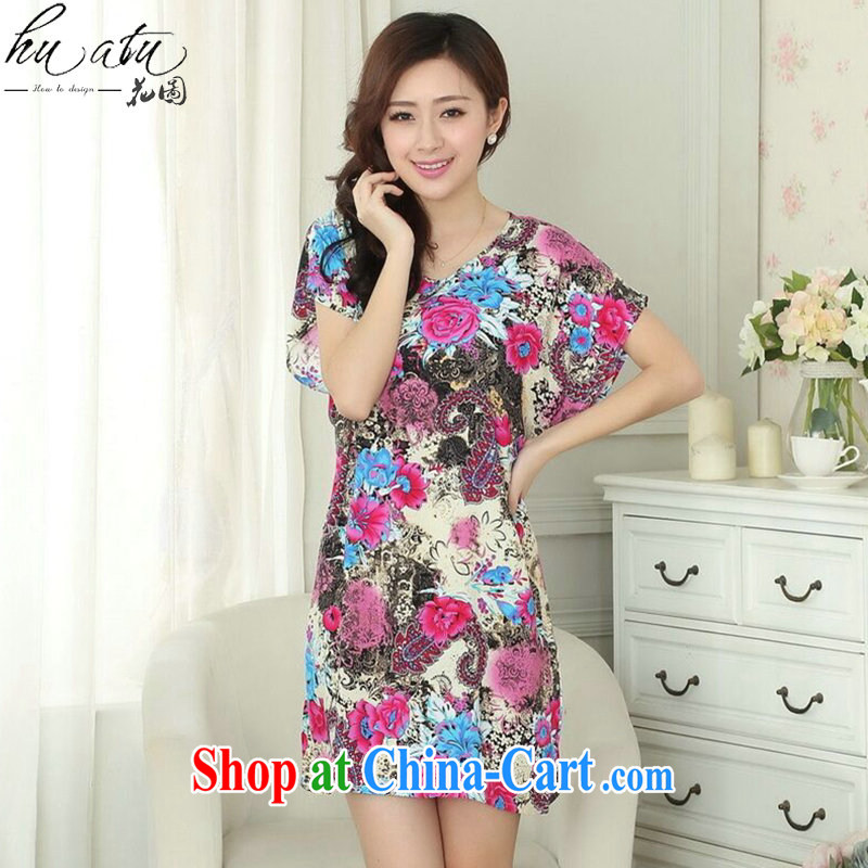 Find Sophie summer wear new clothes Chinese pajamas with stamp duty cotton relaxed, with a short-sleeved bathrobe dresses such as the color code