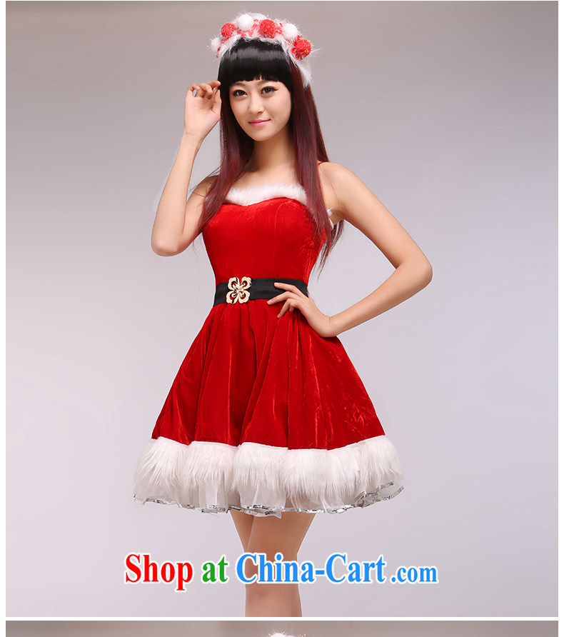 Santa Claus Christmas clothing cosplay performances serving female makeup dance Bar Night dance show red L pictures, price, brand platters! Elections are good character, the national distribution, so why buy now enjoy more preferential! Health