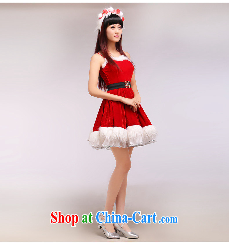 Santa Claus Christmas clothing cosplay performances serving female makeup dance Bar Night dance show red L pictures, price, brand platters! Elections are good character, the national distribution, so why buy now enjoy more preferential! Health